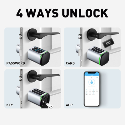 گلومارکت Tuya Ttlock Smart Digital Keyless Door Lock Cylinder Kombination Password &amp; Card قفل الکترونیک سلندر های قفل هوشمند