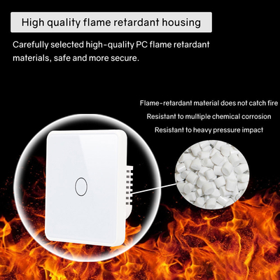 گلومارکت هوشمند اتحادیه اروپا / انگلستان 1-4Gang Switch دیوار WIFI/Zigbee Glass Panel Light Switch Tuya Smart Switch با گوگل الکسا