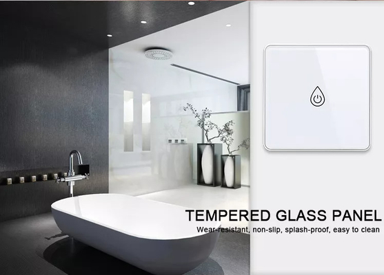 گلومارکت تویا Smart Glass Touch Button Wifi Smart Boiler Switch کنترل صوتی الکسا EU Standard سوئیچ آبگرمکن
