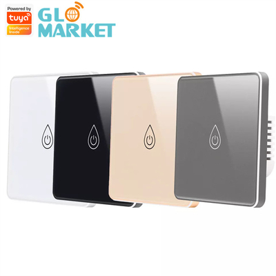 گلومارکت تویا Smart Glass Touch Button Wifi Smart Boiler Switch کنترل صوتی الکسا EU Standard سوئیچ آبگرمکن