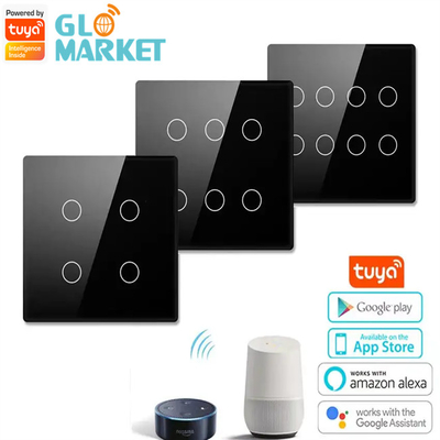 گلومارکت Smart Wifi Brazil 118*124 سوئیچ کار با گوگل الکسا دستیار تویا سوئیچ هوشمند برای خانه