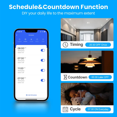 گلومارکت Smart Wifi برزیل استاندارد Smart Home تویا Smart 4 Gang Switch And Socket Wifi Smart Wall Socket با الکسا کار می کند