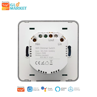 گلومارکت Smart Home Dimmer Switch Tuya Zigbee کنترل صوتی دکمه کمر تنظیم روشنایی با صفحه نمایش دیجیتال