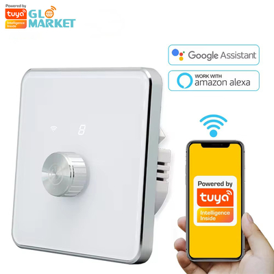 گلومارکت Smart Home Dimmer Switch Tuya Zigbee کنترل صوتی دکمه کمر تنظیم روشنایی با صفحه نمایش دیجیتال