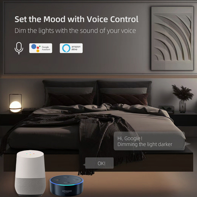 گلومارکت Smart Home Dimmer Switch Tuya Zigbee کنترل صوتی دکمه کمر تنظیم روشنایی با صفحه نمایش دیجیتال