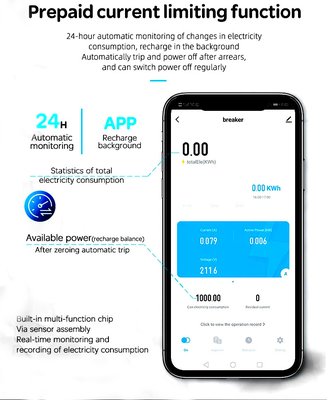 Glomarket قطع کننده مدار وای فای سوئیچ هوشمند تویا هوشمند 1p 2p 3p 4p سیستم خانه هوشمند مدار الکتریکی 4P MCB قطع کننده هوشمند