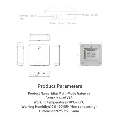 گلومارکت تویا وای فای Zigbee 3.0 کل خانه Home Linkage کنترل مرکزی اپلیکیشن تلفن همراه کنترل از راه دور Smart Wired Gateway
