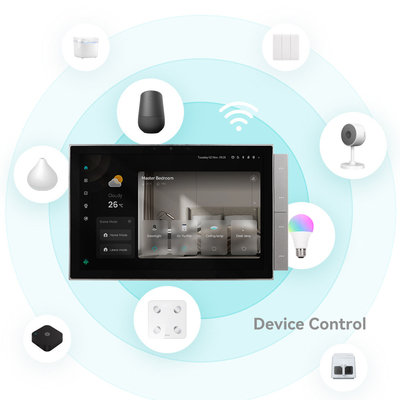 گلومارکت تویا صفحه کنترل خانه هوشمند 10 اینچ صفحه نمایش BLE Zigbee Gateway ساختمان اینترکوم سازگار