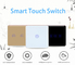 ABS شیشه لمسی دیمر Tuya Smart Switch Smart Life APP Control