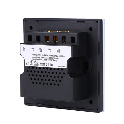 کلید WIFI خانه هوشمند Eu/us سوئیچ پرده کنترل لمسی دیواری استاندارد کار با Google/alexa For Electric Curtain Swit