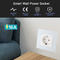 سوکت دوشاخه هوشمند استاندارد اتحادیه اروپا 16A با فرکانس 2.4 گیگاهرتز خروجی دیواری Wifi برنامه Google Alexa