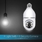 Glomarket Smart Auto Tracking Auto Tracking Camera Full HD Light Bulb Ip دوربین داخلی بی سیم هوشمند با نور