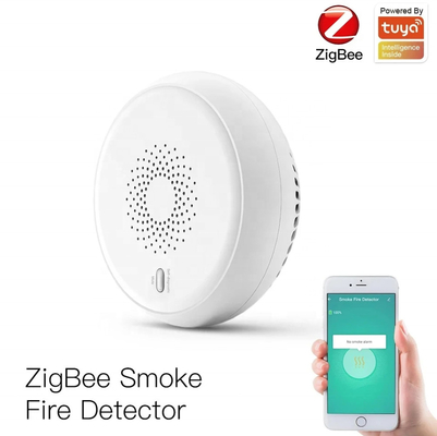کاور پلاستیکی زنگ هوشمند سنسور تشخیص دود Zigbee سنسور خانگی کنترل اپلیکیشن Tuya