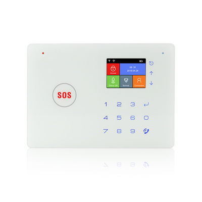 5V2A صفحه نمایش لمسی زنگ خانه 120dB سیستم هشدار امنیتی بی سیم زنگ هشدار Gsm
