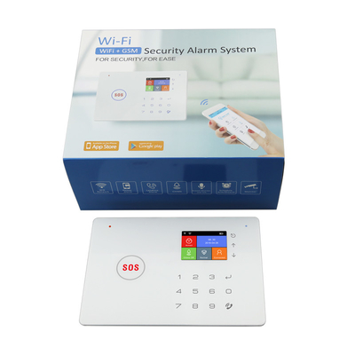 5V2A صفحه نمایش لمسی زنگ خانه 120dB سیستم هشدار امنیتی بی سیم زنگ هشدار Gsm