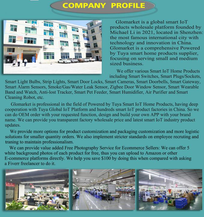 گلومارکت خانه هوشمند 8 گانگ سوئیچ دیواری استاندارد ایالات متحده APP صدای تویا کنترل از راه دور بی سیم سوئیچ دیوار لمس نور 24